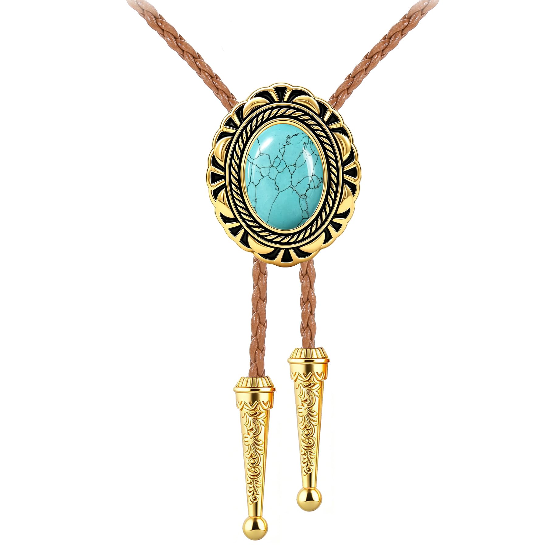 Jeilwiy Bolo Tie for Men Cowboy Ties Western Bolo Tie Necklace for Women