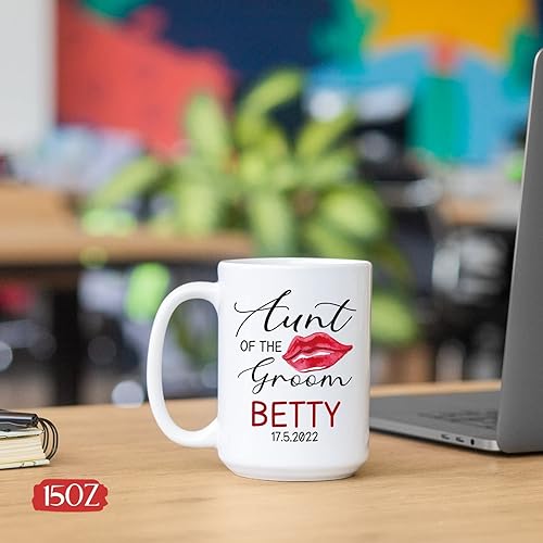 Vista 21 de Regalo personalizado para hermana del novio, taza de hermana del novio, taza de boda personalizada para hermana del novio, regalo de boda para Taza