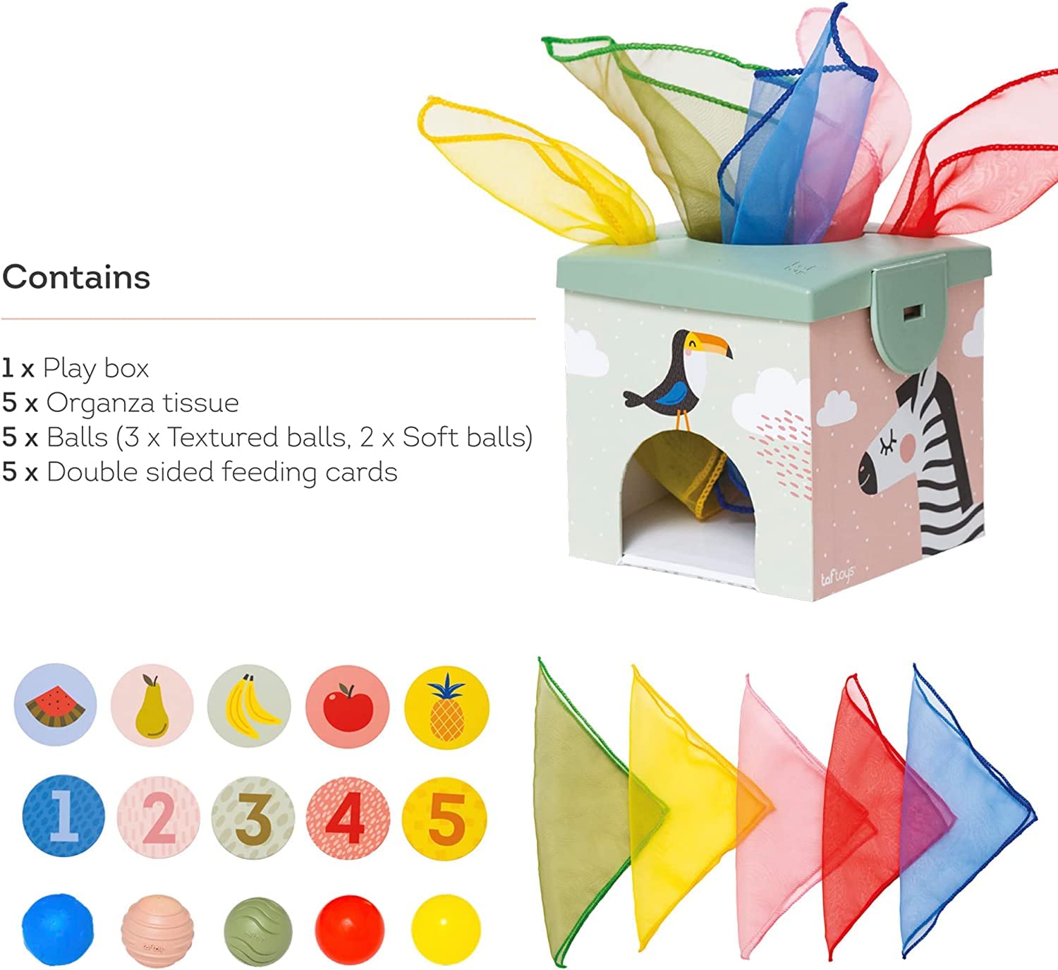 Taf Toys TAF12965 Zabawka Sensoryczna, Wielokolorowy, od 12 m