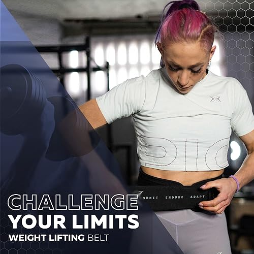 Miniatura 7 de PICSIL Cinturón de levantamiento de pesas, cinturón de entrenamiento para un apoyo excepcional para el núcleo y la espalda, cinturón de
