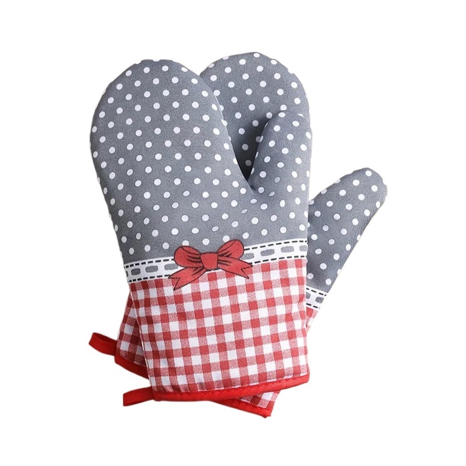 MRKU Baking Mitts Cooking oven gloves Heat Resistant,2pcs Thick Heat For Kitchen Microwave