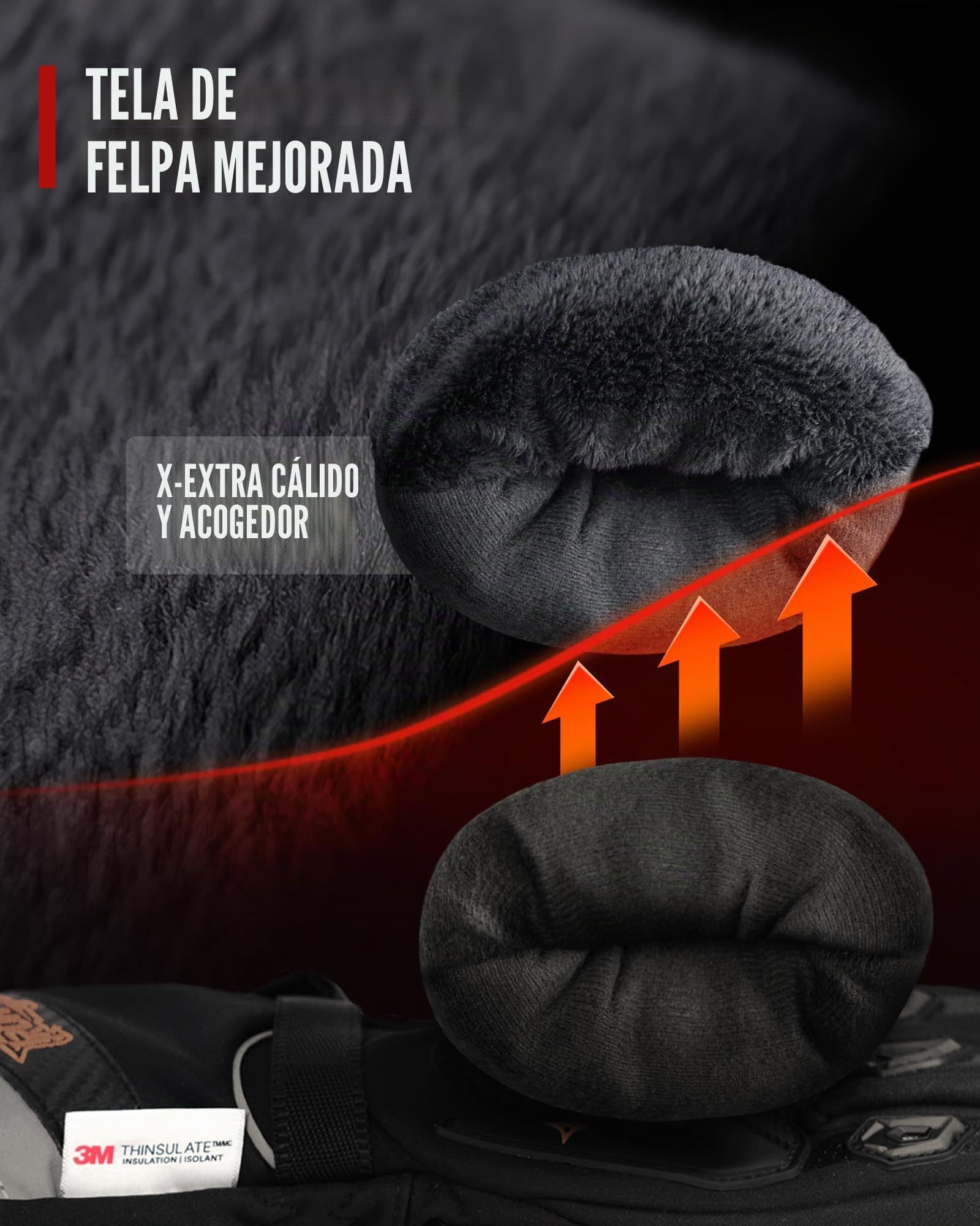 IRON JIA'S Guantes calefactables Moto 3000mAh con 2025 Mejorado Control Inteligente Temperatura Guantes Moto Invierno calefactables USB Hombre Mujer con 4 Niveles Calor y múltiples Modos de Carga