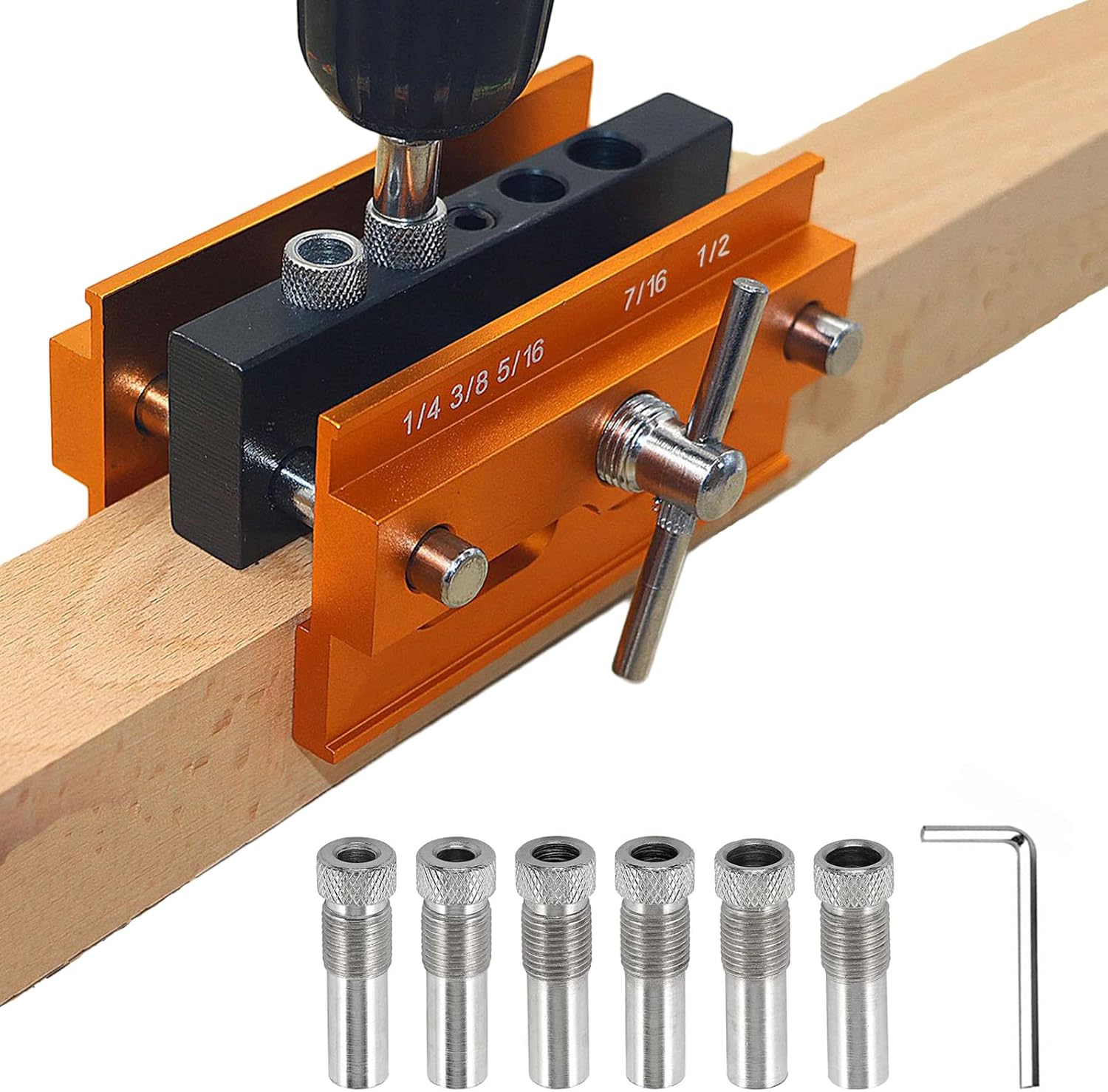 Self Centering Dowel Jig, Wimayo Dowel Jig Kit for Straight Holes