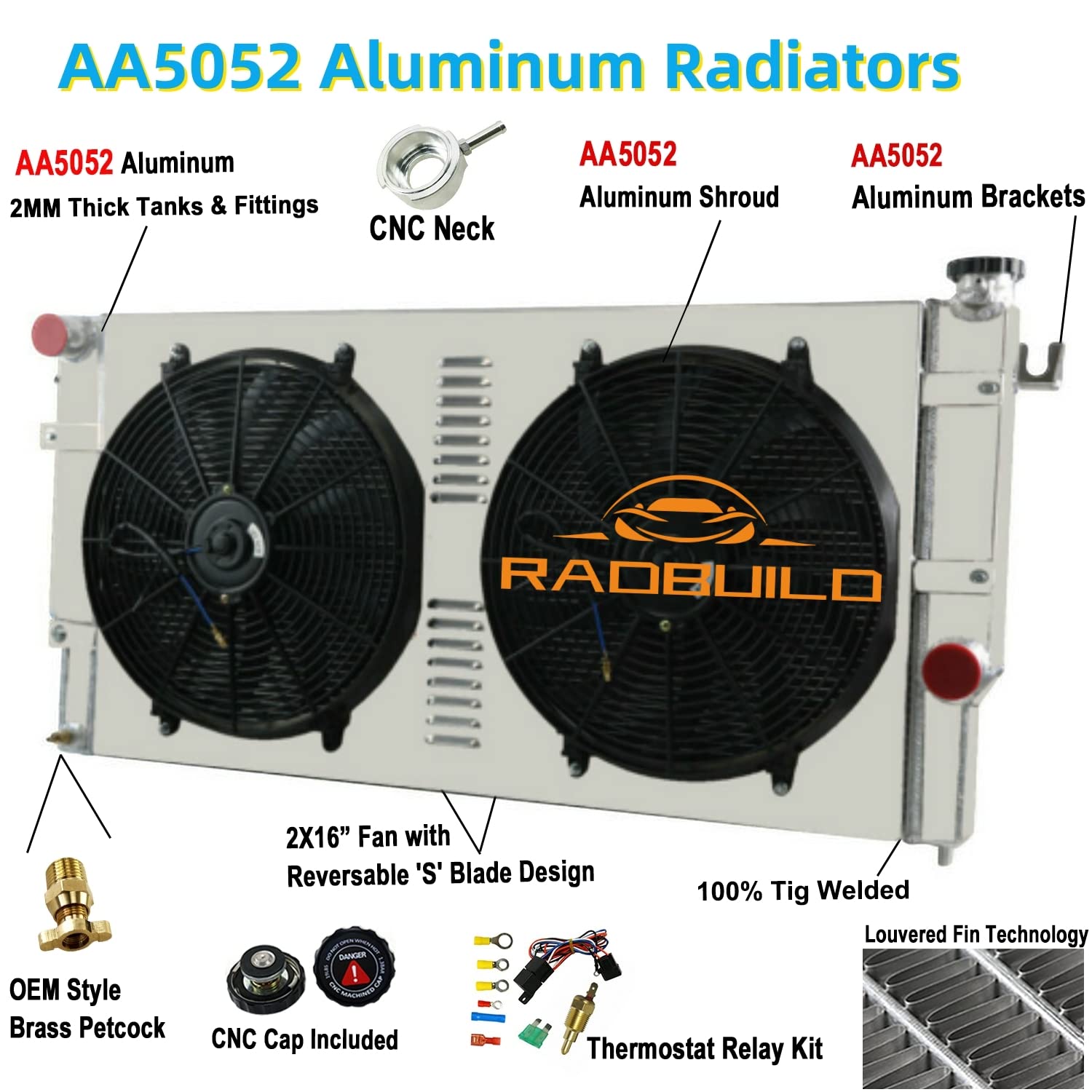 Snapklik.com : CU1553 3 Row Radiator For 1994-2002 Dodge Ram 2500 3500 ...