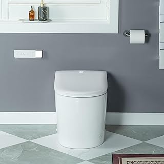 WOODBRIDGE Smart Toilet,Auto Open/Close,Foot Sensor,Zero Pressure & Frag...