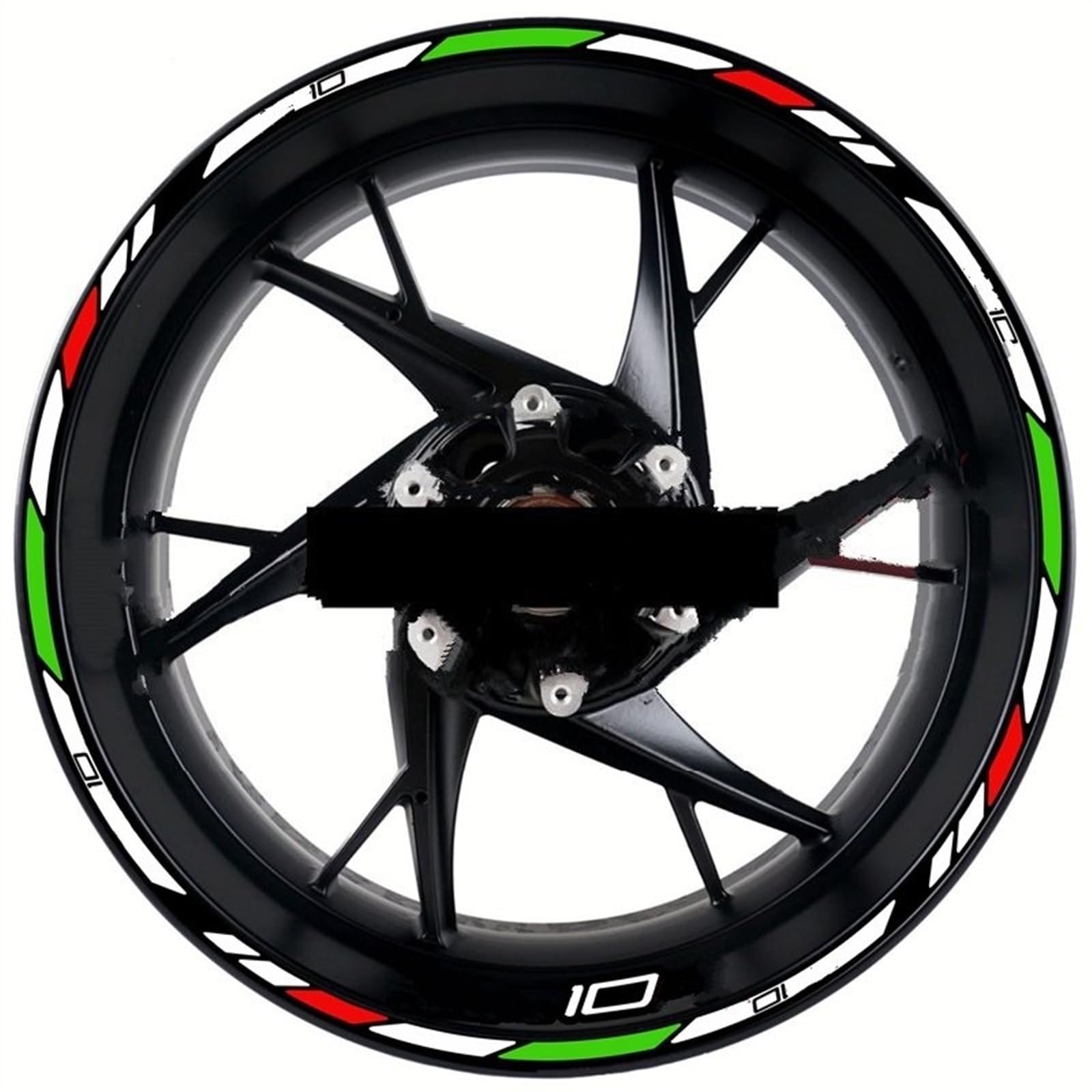 Stickers Motorcycle Wheel Stickers Night Reflective Decorative Rim for Kawasaki ZX10R ZX-10R(Style 3)