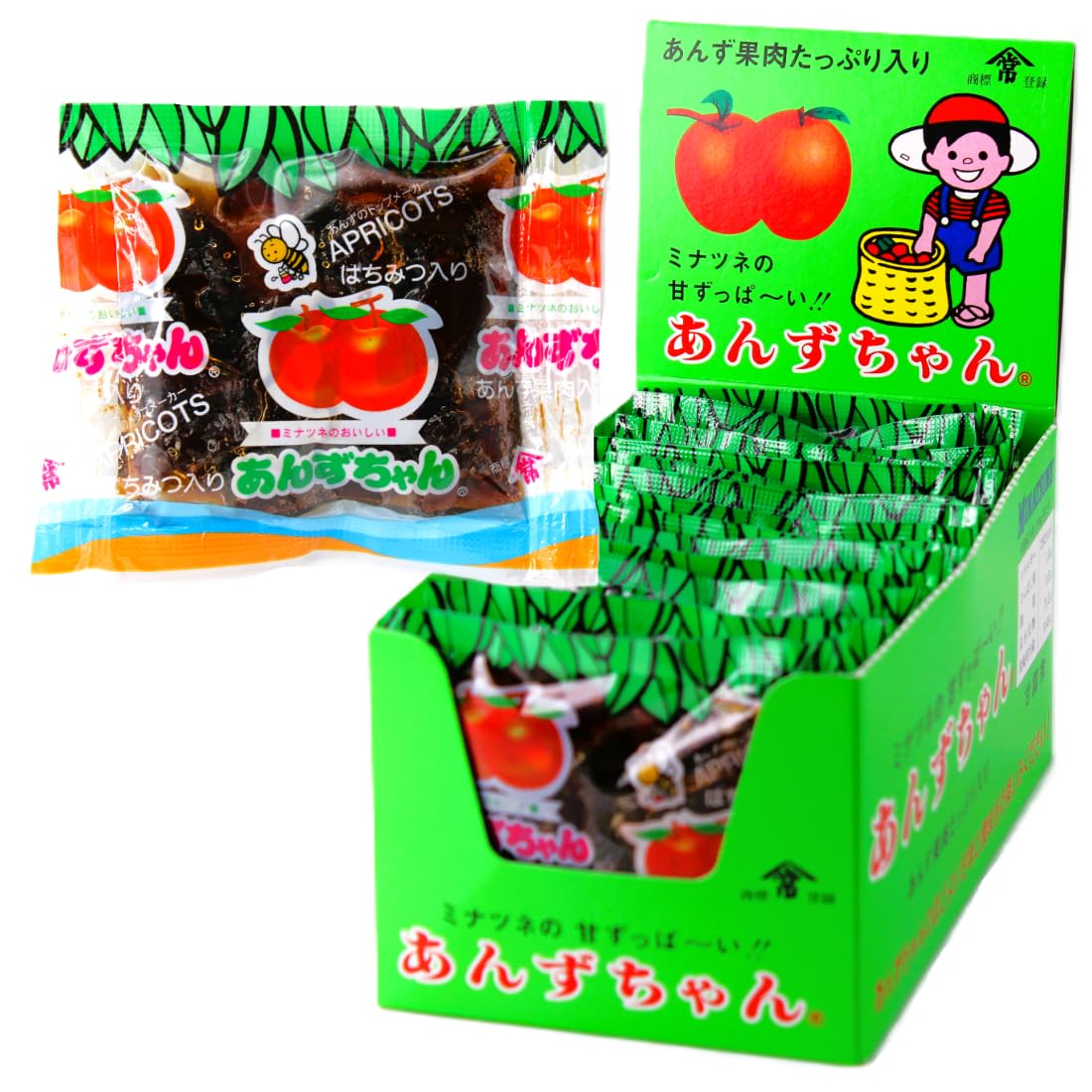 Amazon.co.jp: 港常 ミナツネ あんずちゃん 27g×15個 あんず果肉