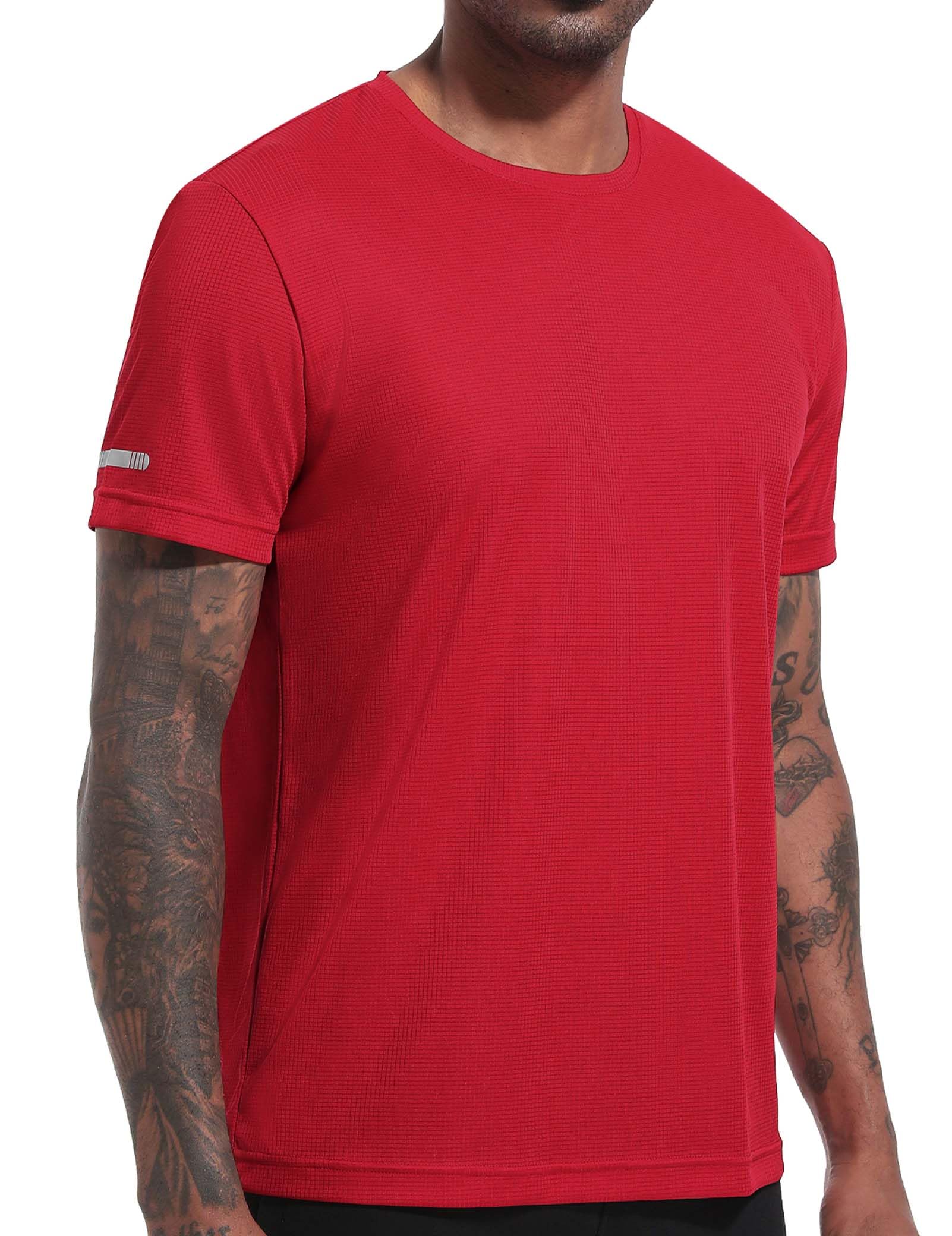 5 Pack Sports Tshirts Uomo Camicia Funzionale Asciugatura Rapida Camicia Da Allenamento Traspirante Camicia Fitness Camicia Da Allenamento Per Corsa Allenamento Bodybuilding T-Shirt Sportive Da Uomo