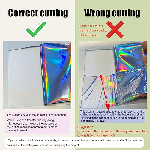 Miniatura 3 de Vinilo holográfico de transferencia de calor de 12 pulgadas x 6 pies, vinilo termotransferible de arcoíris para planchar en telas para todas las