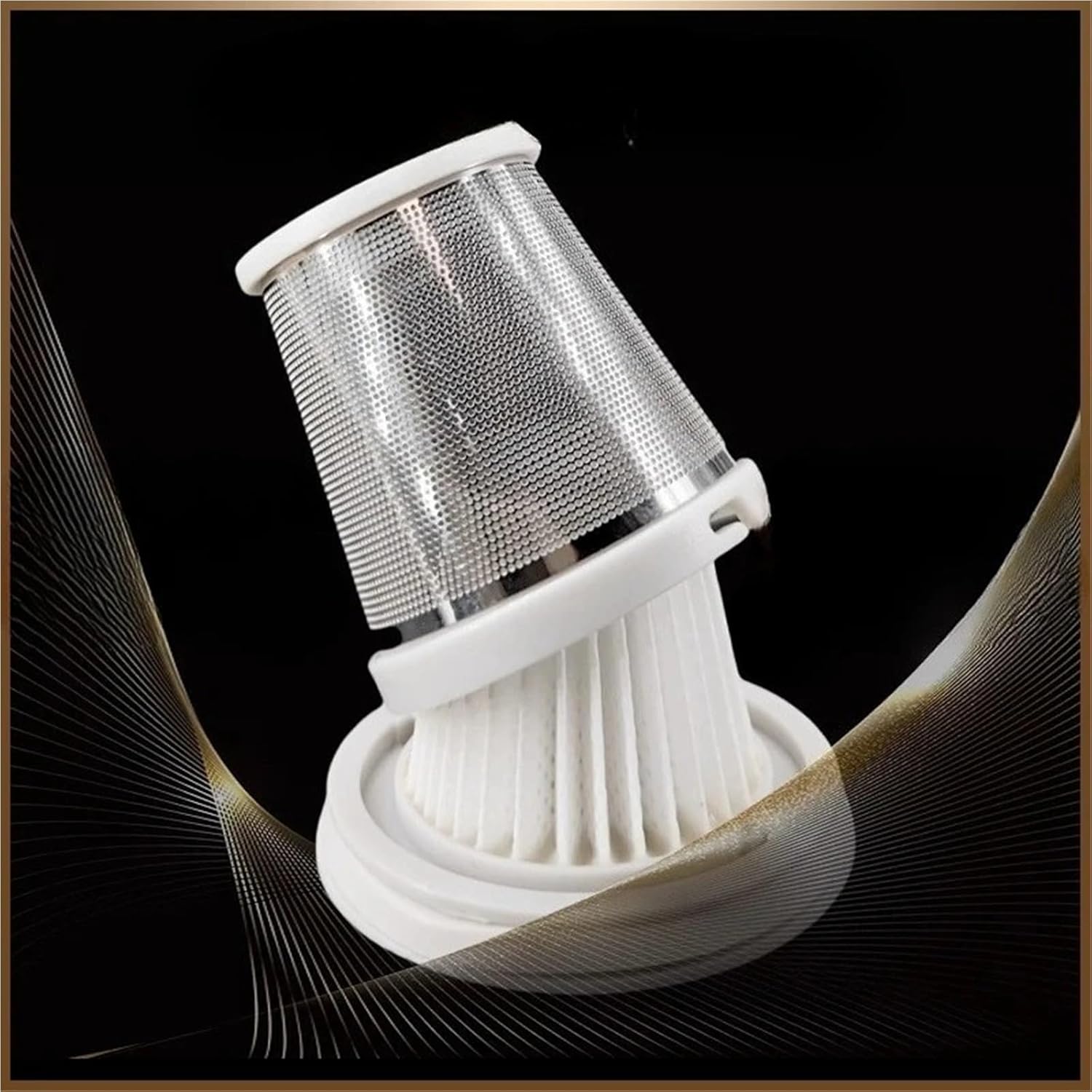 Stainless Steel Filter Parts Replacement，Compatible For Xiaomi，SSXCQ01XY Cartridge Handheld Vacuum Cleaner Accessories(1set)