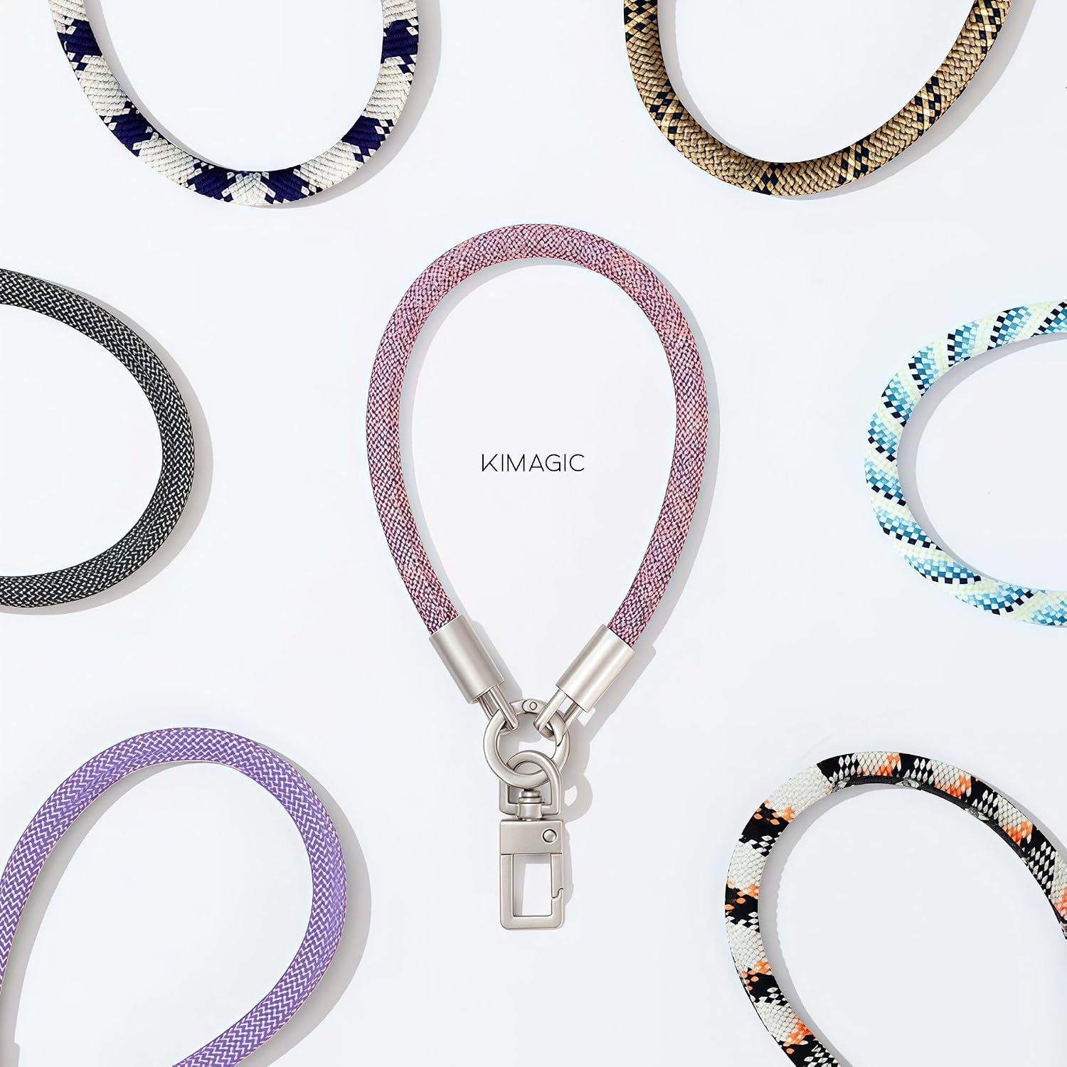 KIMAGIC Korean Dopamine Phone Wrist Strap - Handmade Thickened Phone Lanyard, Anti-Drop Hands-Free Charm image 5