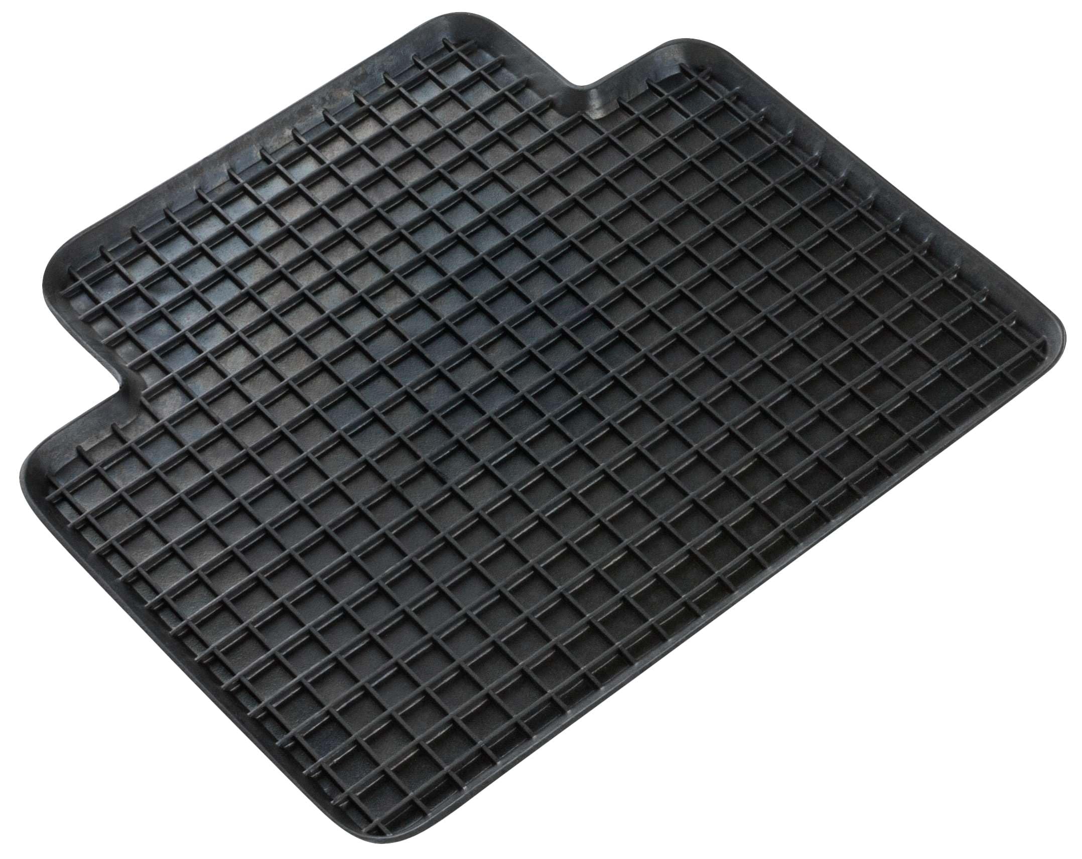 Tapis rectangulaire en caoutchouc noir pour les activités en plein air