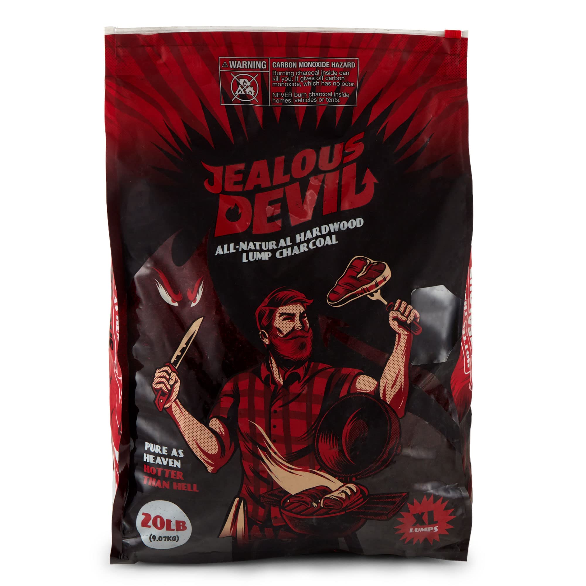 Jealous Devil Całkowicie naturalne drewno liściaste węgiel drzewny - 9 kg