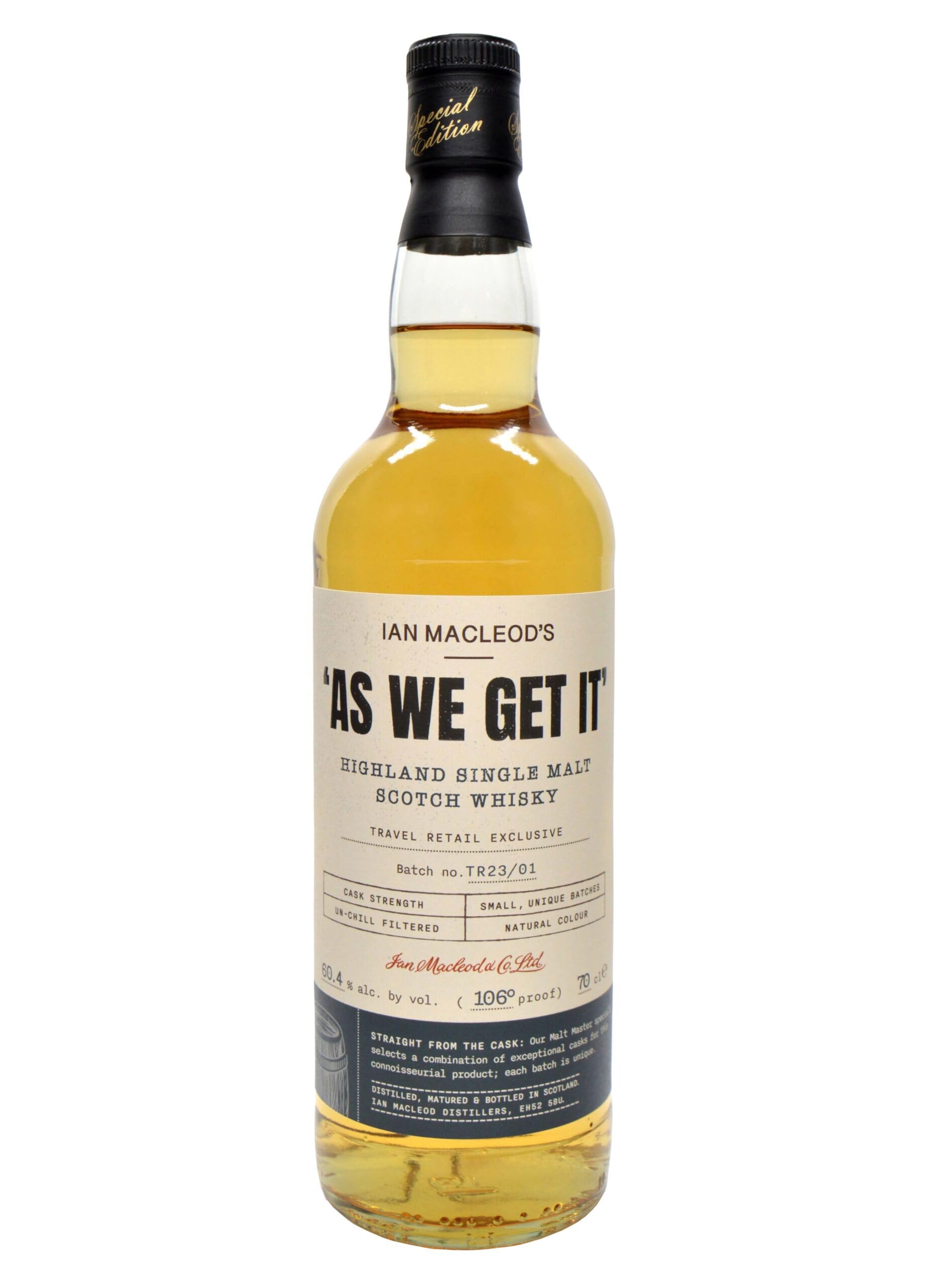 Ian Macleod's AS WE GET IT Highland Single Malt Cask Strength 60,4% Vol. 0,7l