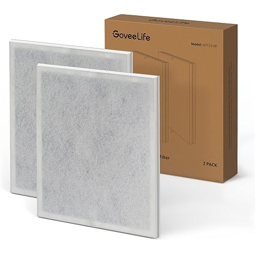 GoveeLife Air Purifier Replacement Filter for H7123101, 4 Layers of Defense, 2 Pack