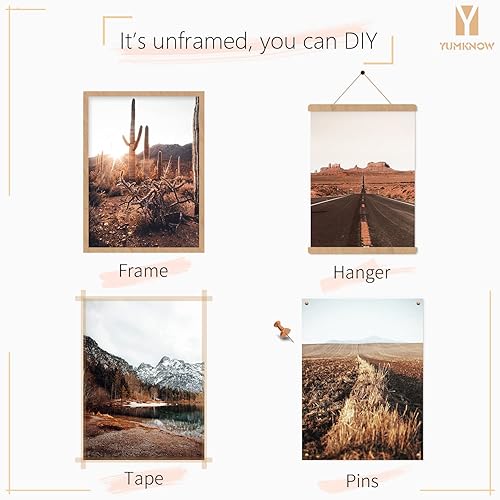 Miniatura 7 de Old West Ranch Room Decor - Southwestern Country Cactus Print - Rustic Farmhouse Bathroom Poster - Boho Western Decor - Fall Southern Barn Pictures