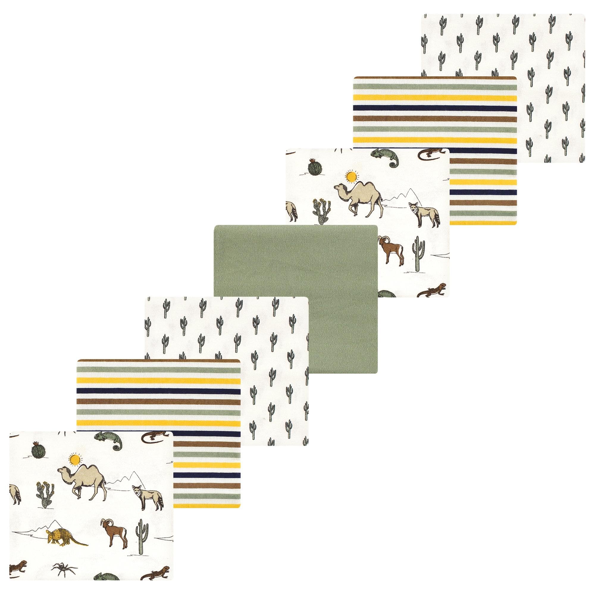 Luvable Friends Little Treasure Flannel Receiving Blankets 7pk