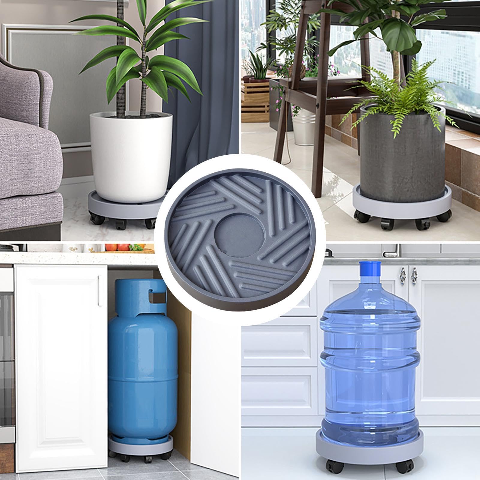 Support à roulettes pour pot de fleurs - Chariot à roulettes pour objets lourds - Vases d'intérieur et d'extérieur