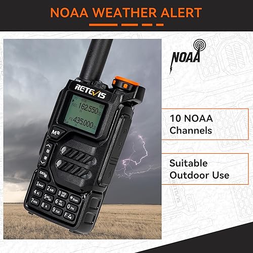 Miniatura 3 de Retevis RA79 - Radioaficionado de aviación, radio bidireccional de doble banda, walkie talkies de largo alcance, recepción de aviación, NOAA, FM,