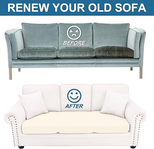 Miniatura 250 de Smiry Fundas de cojín de sofá con estampado, fundas de sofá elásticas y suaves para sofá, funda de sofá antideslizante lavable protector de muebles