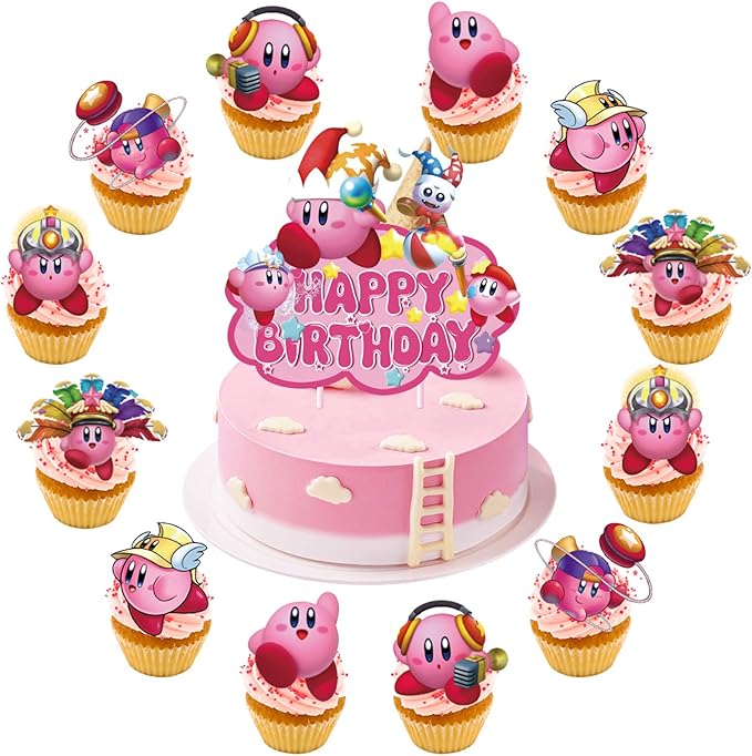 KirbyStar Birthday Party Decorations, 25Pcs KirbyStar