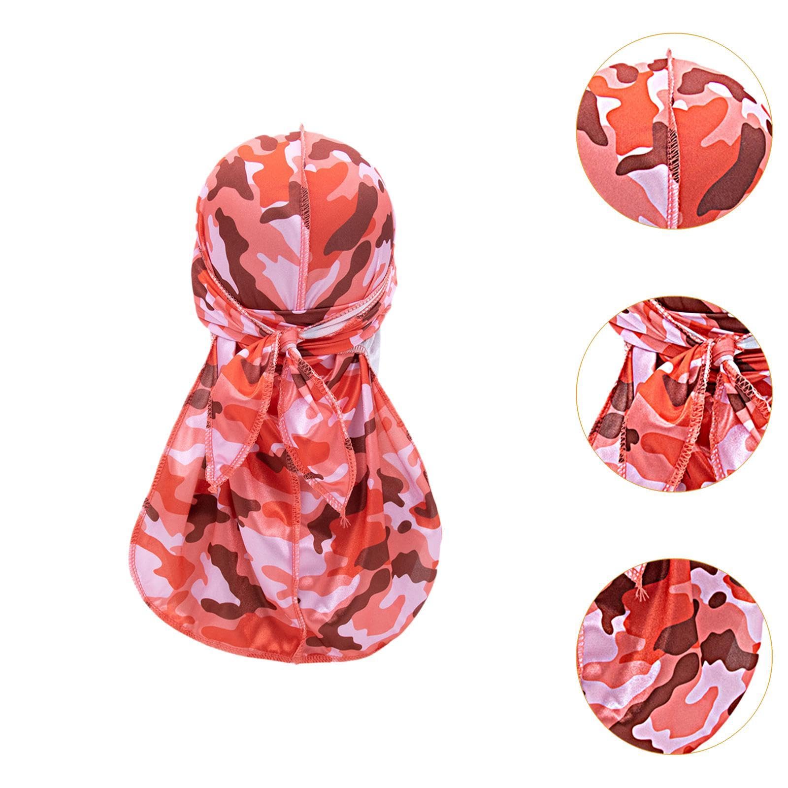 Amagogo Gorra Bandana Cap de Tela Imitación Seda con Cola Larga Y Ajuste Cómodo Cubrir la Cabeza en Deportes O Estilo Urbano