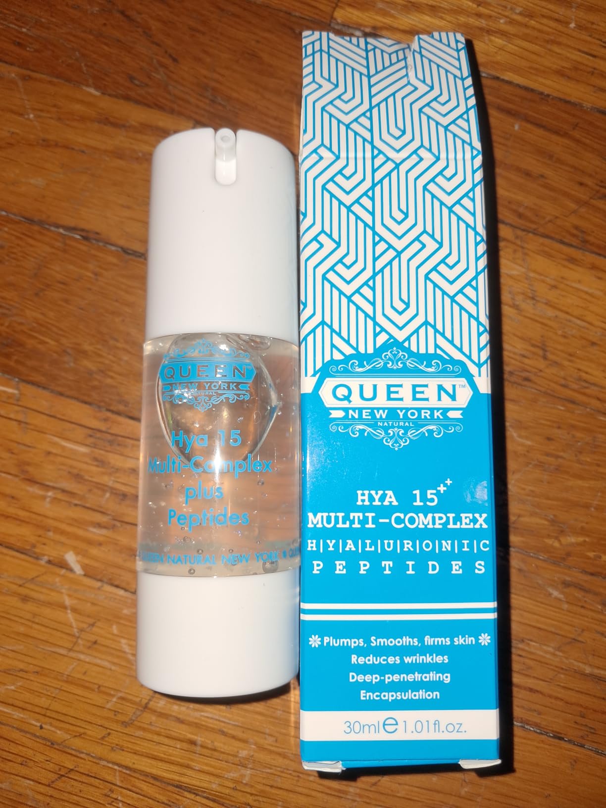 QUEEN NEW YORK QUEEN HYA 15 Multi-Complex with Rejuline-Patented Korean peptide|Multi Peptide Serum for Face, Korean AntiAging Facial Serum & Peptide Moisturizer for hydrated, smooth, radiant-looking skin, 1.01fl oz