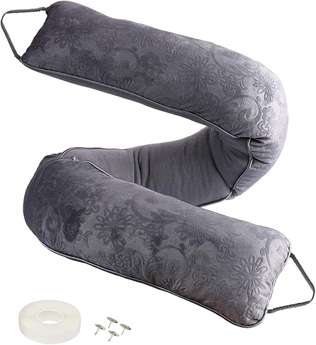 fowong Tapón aislante para puerta de 36 pulgadas, sellado aislante para debajo de la puerta, resistente ahorro de energía (gris)