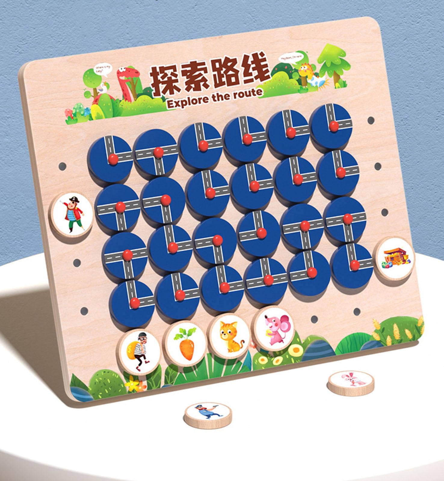 Gioco da Tavolo Labirinto per Trovare Il Percorso, Giocattolo per l'allenamento della concentrazione