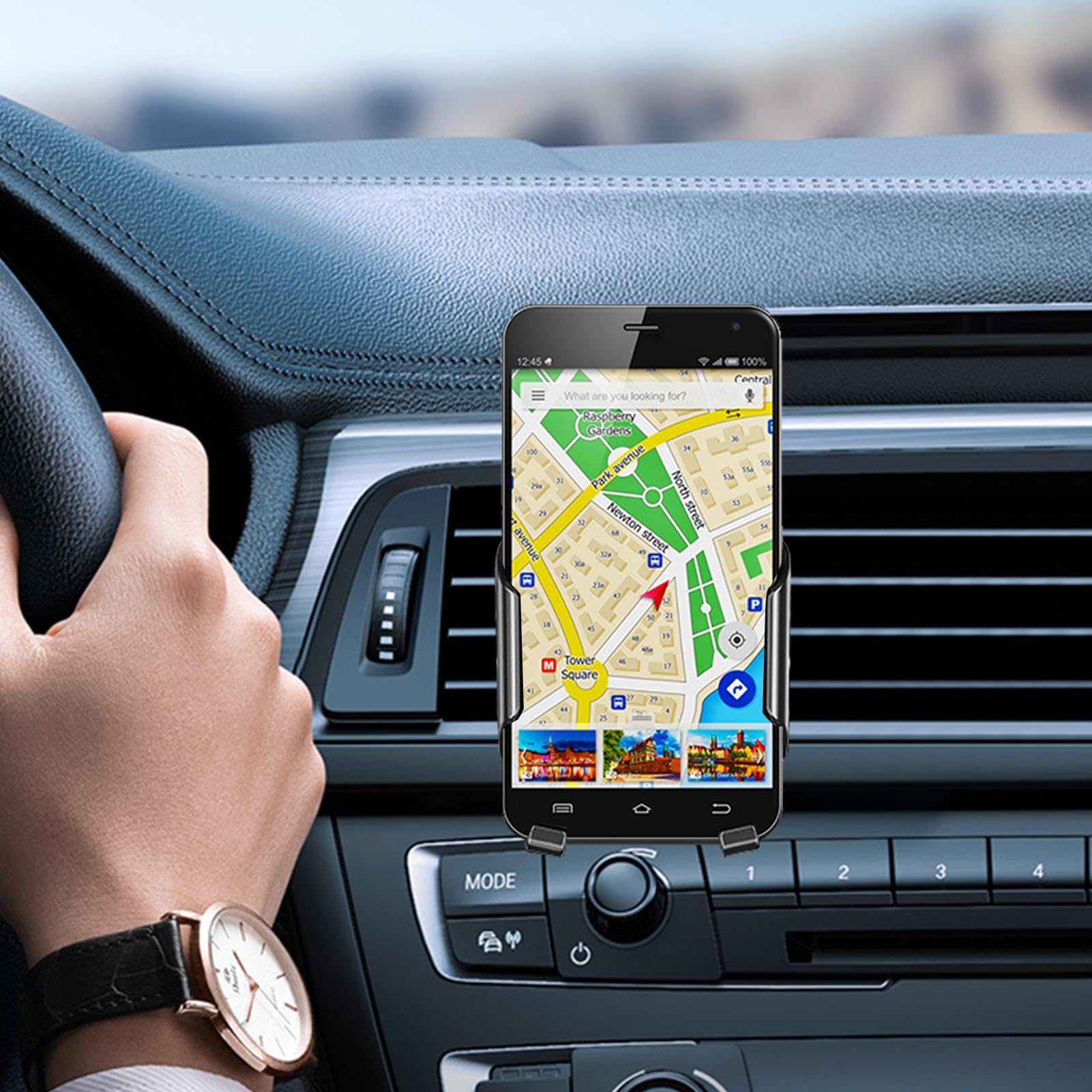 Supporto per telefono da auto per bocchetta di ventilazione auto | supporto per telefono da auto, supporto per telefono per auto, mani per auto, presa d'aria per smartphone