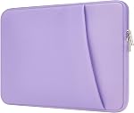 Laptop Sleeve Case with Zipper Accessory Pocket Compatible with 13 to 14 inches MacBook Air/Pro Padded Computer Pouch Cover Shockproof Protective for 13” to 14” Laptop/Chromebook/Tablet,Purple