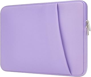 HEDUGO Laptop Sleeve with Zipper Accessory Pocket Compatible with HP Dell ASUS 15.6 Inch Laptop Sleeve Padded Laptop Sleev…