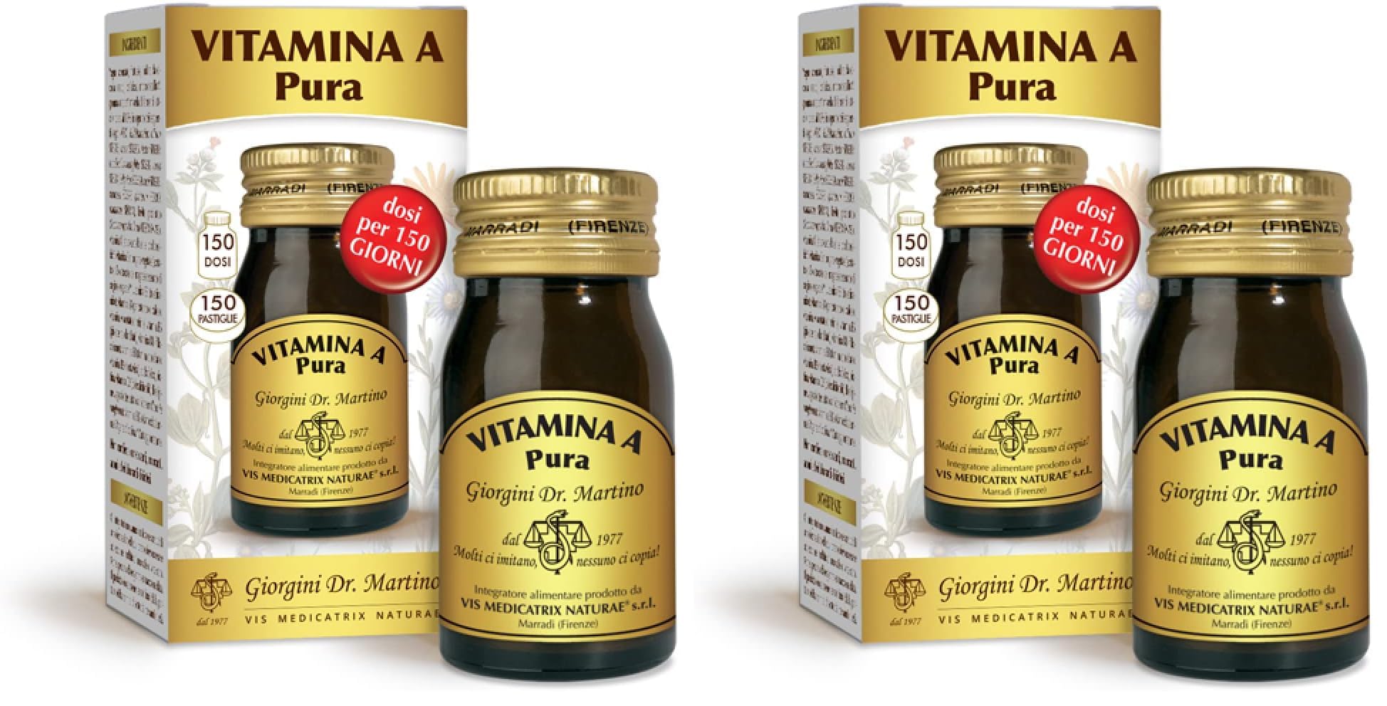 VITAMINA A Pura 30 g - pastiglie, Dr. Giorgini Integratori Alimentari (Confezion