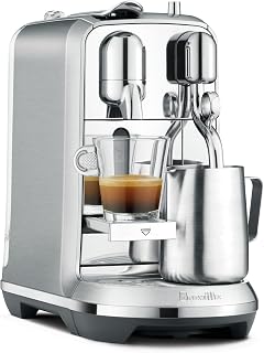 Nespresso Creatista Plus by Breville: Automatic Milk Frother Espresso Machine, Brushed Stainless Steel, 3 Sec Heat-Up