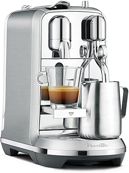 Nespresso Creatista Plus Single Serve Coffee and Espresso Machine by Breville, Stainless Steel