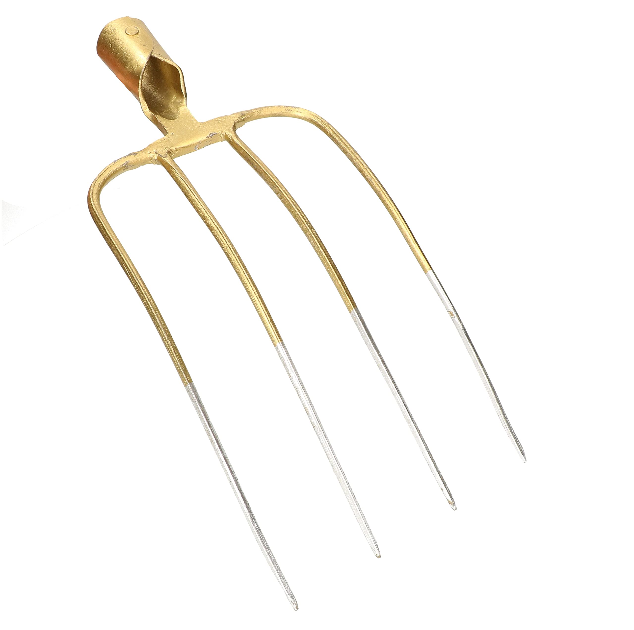 KOTARBAU® Fourche en acier à 4 dents pour travaux de jardinage