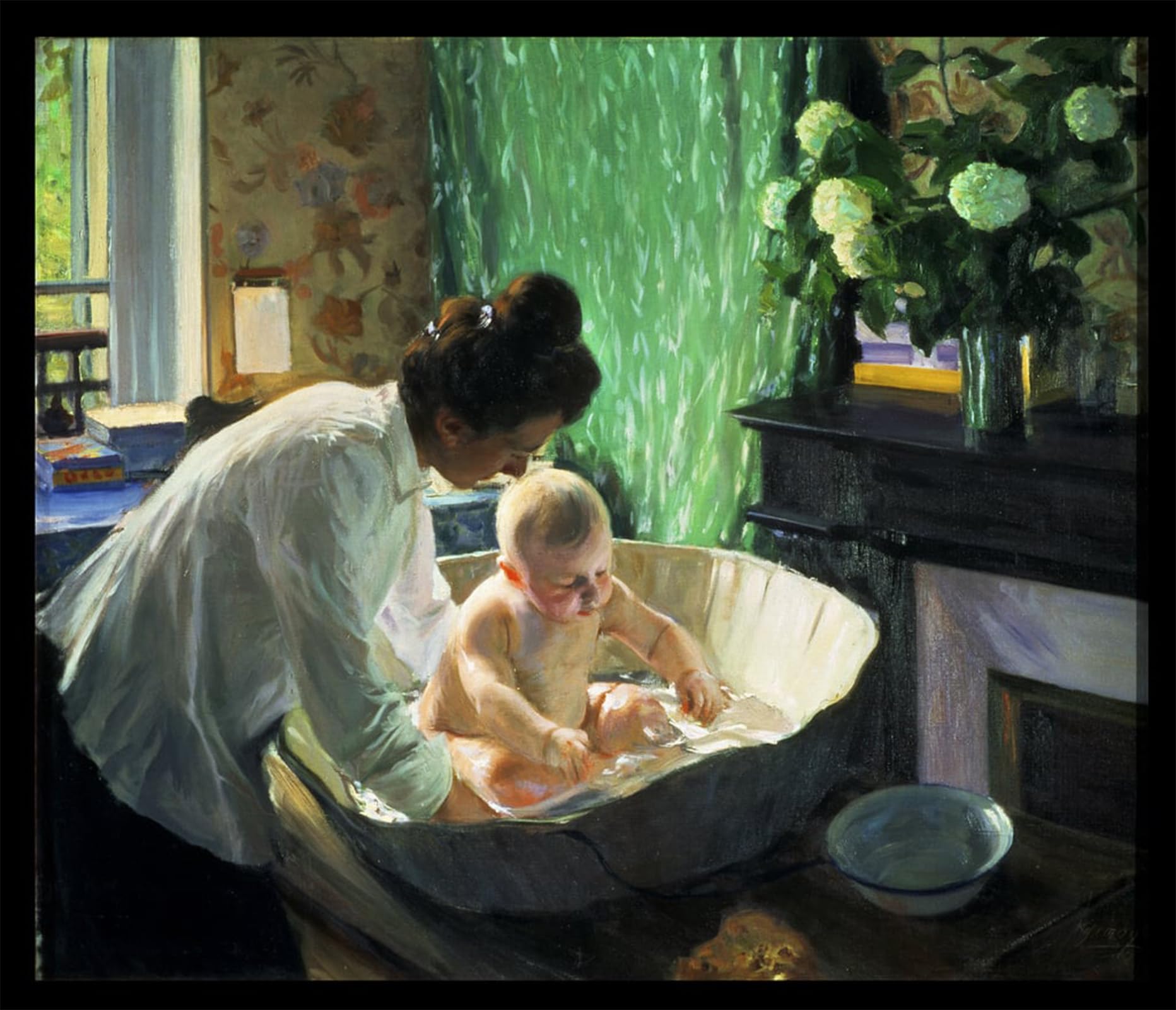 POSTERIIk Vintage Art Print Images Pictures Print Morning by Boris Mikhailovich Kustodiev Modern Colour Posters for Office Home Decor 60x90cm