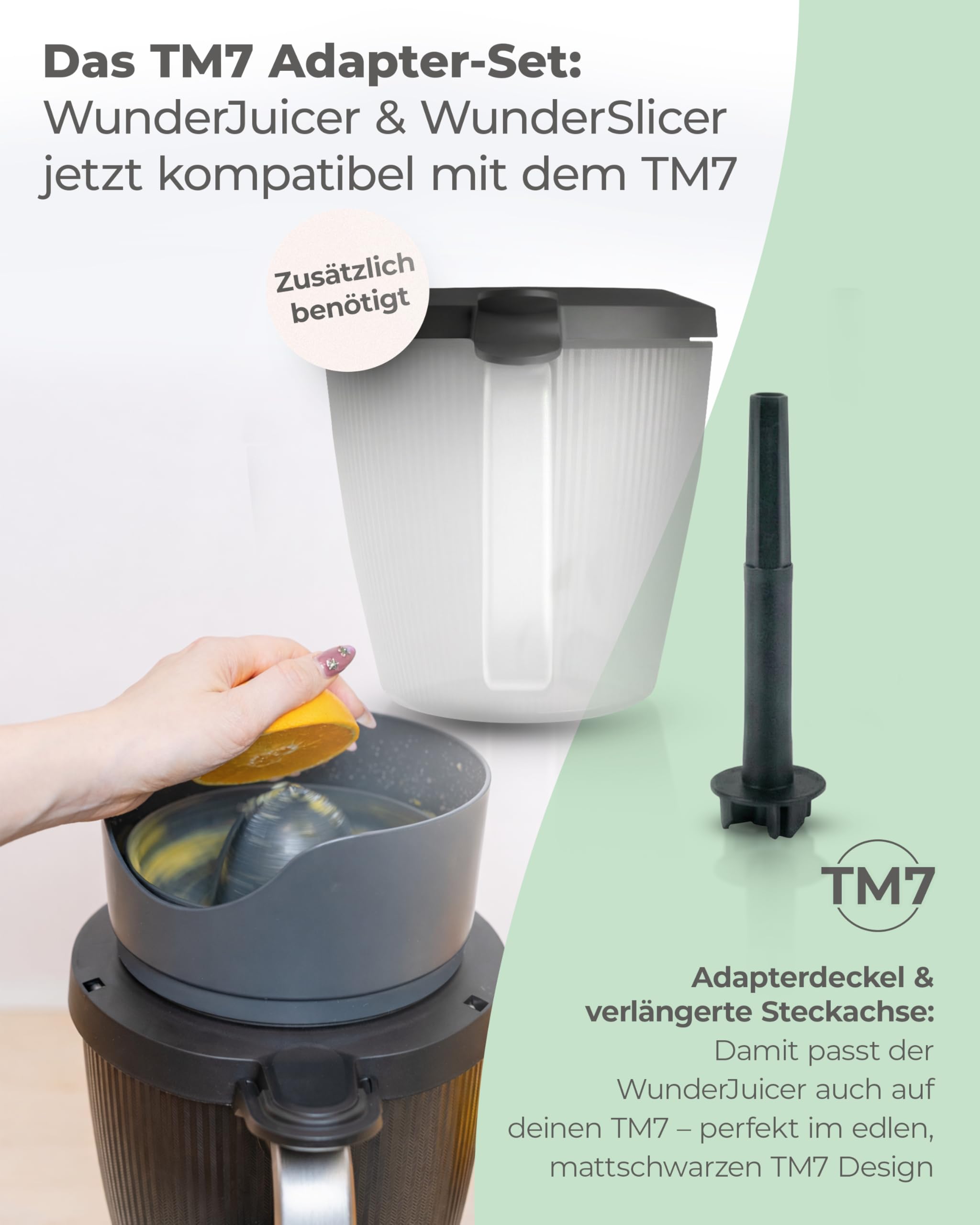 Wundermix - WunderJuicer® Saftpresse für Thermomix TM6, TM5 & TM31 • Zitruspresse & Entsafter • Made in Germany