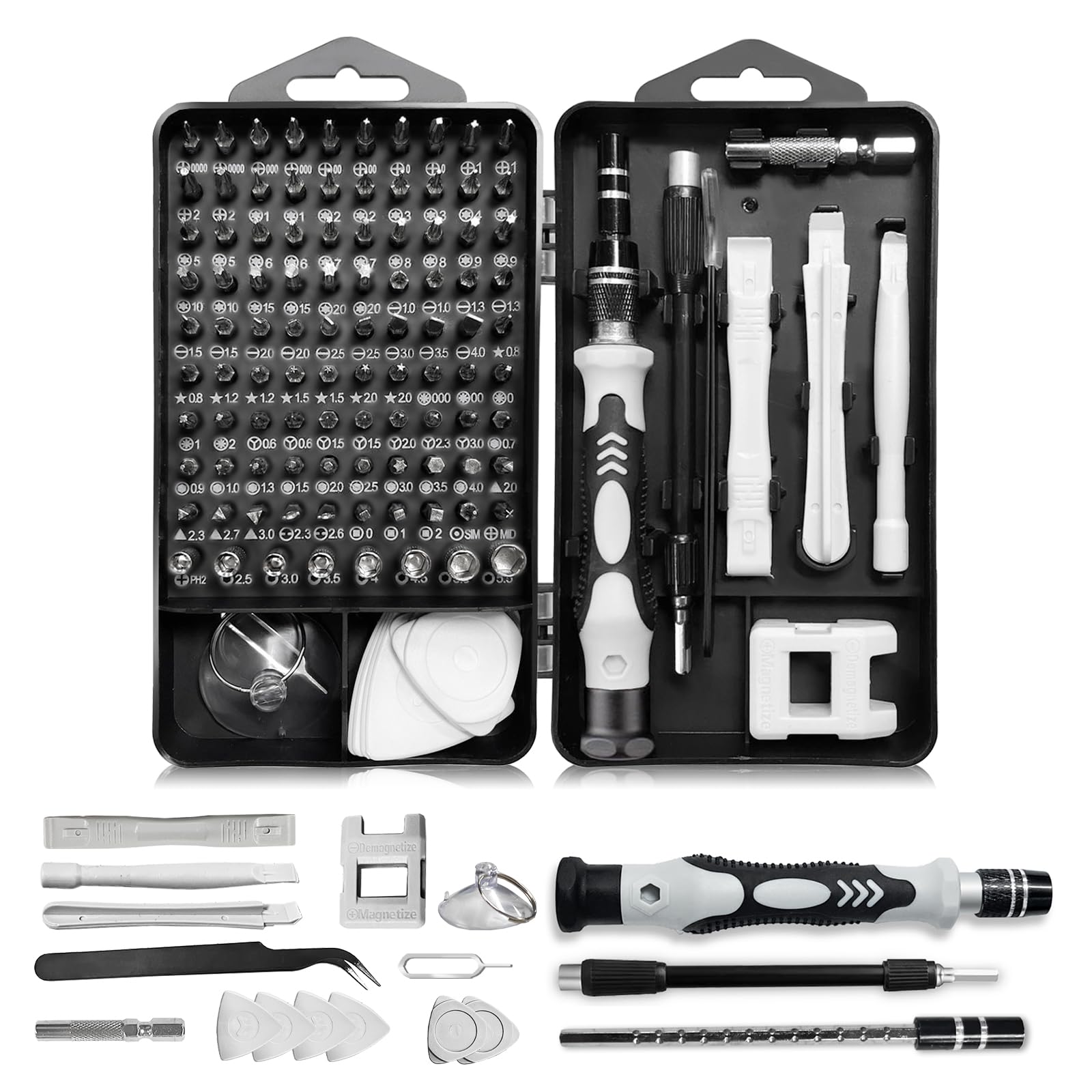 EFAITHFIX Precision Screwdriver Set Professional 115 in 1 Magnetic Repair Tool Kit for Computer Mobile Phone Laptop Tablet
