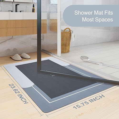 Miniatura 2 de Alfombra de baño para baño, absorbente, antideslizante, de secado rápido, resistente a las manchas, alfombra de baño para baño, alfombra de baño