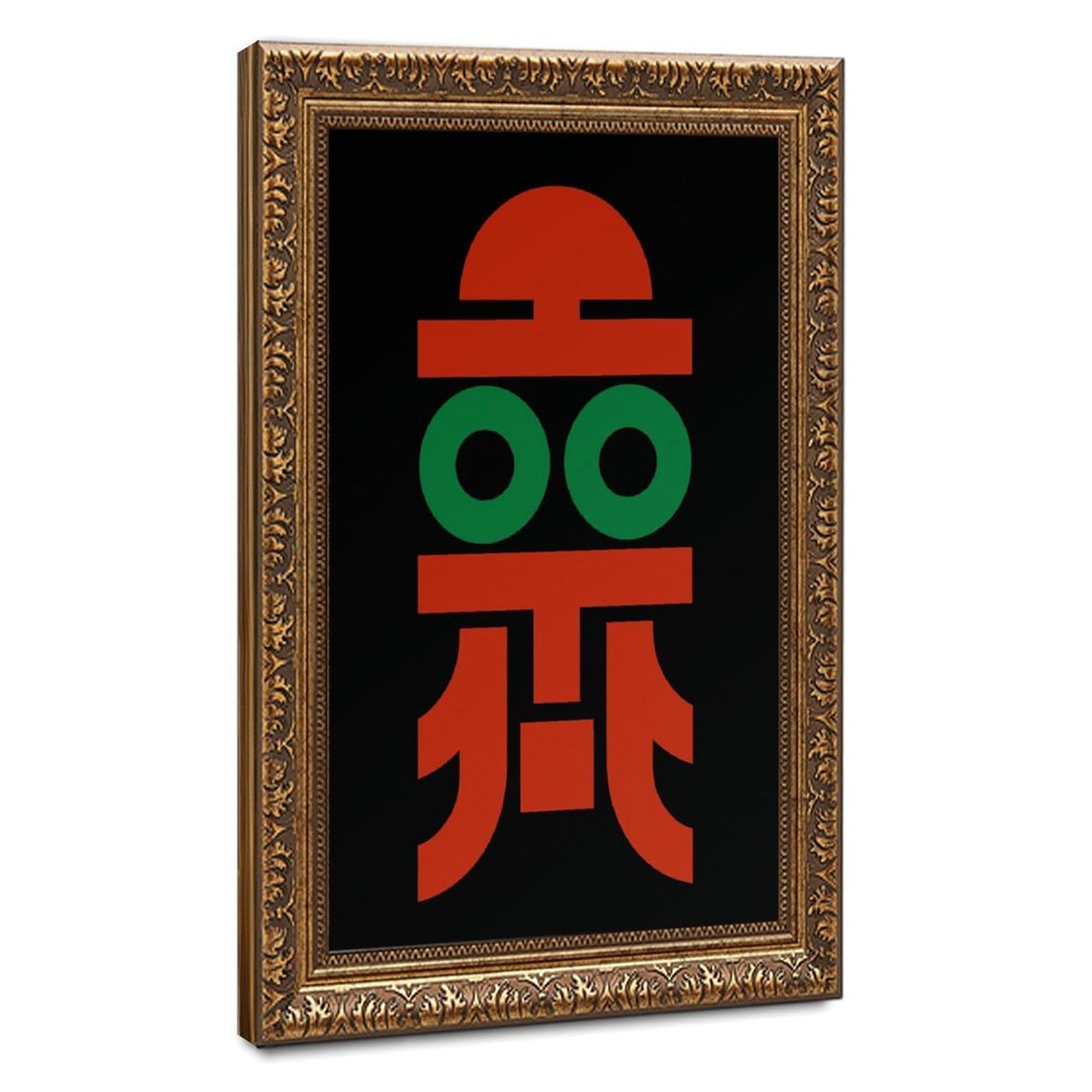Bareronor Abstract Emerald Eyes Canvas Poster Bedroom Decor Landscape Office Room Decor Gift 16" L X 24" W