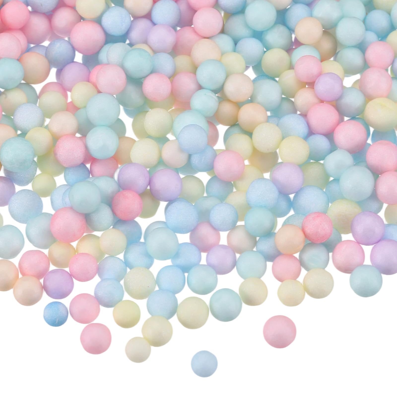 Cuentas de espuma de 30 g para manualidades mini bolas de poliestireno multicolor de 4 a 6 mm