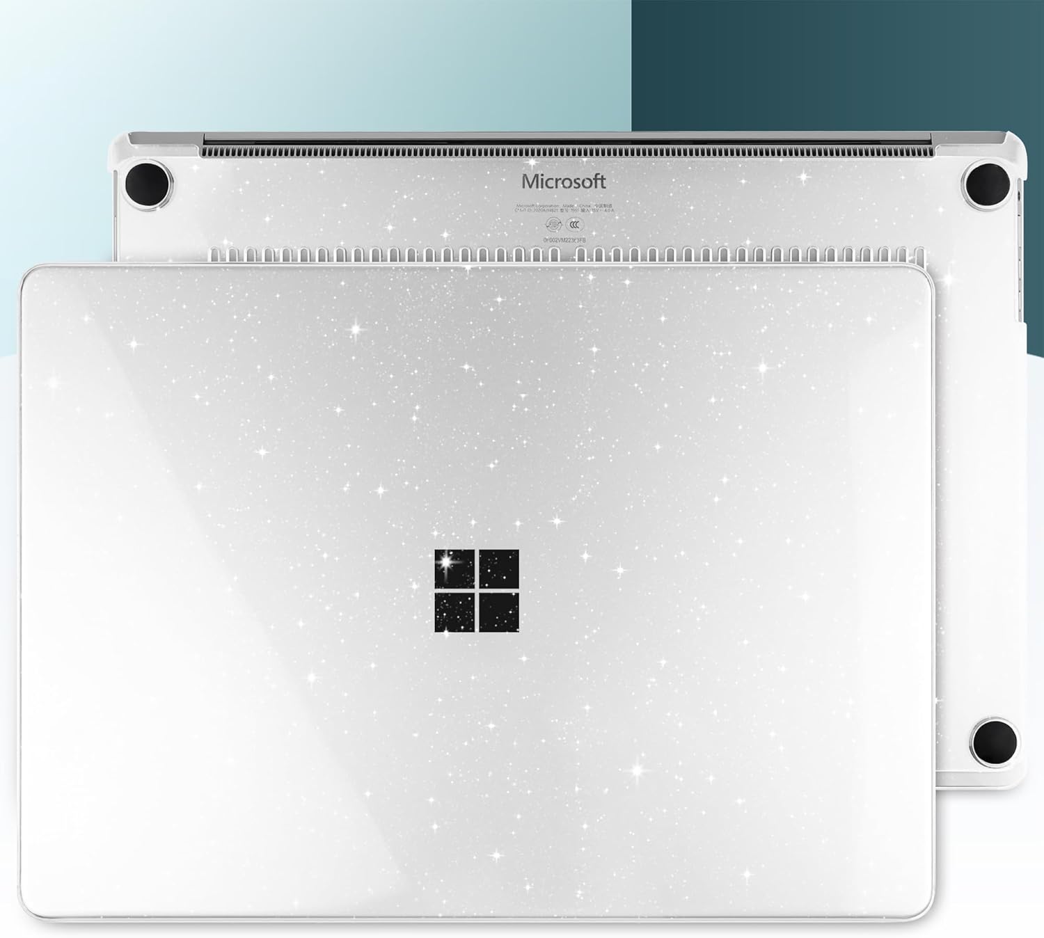 Batianda Premium Crystal Case for Microsoft Surface Laptop 13.8-inch Touchscreen 2024 (7th Edition) Lightweight Durable Scratch-Resistant, with Keyboard Cover & Screen Protector, Bling Clear - Image 8