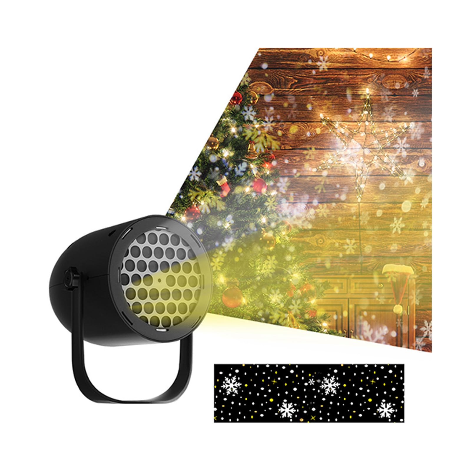 Nucelit Compact Portable USB Christmas Projector Featuring Patterns for Easy Movement and Festival Decor in Rooms or Parties Festival Projection Light