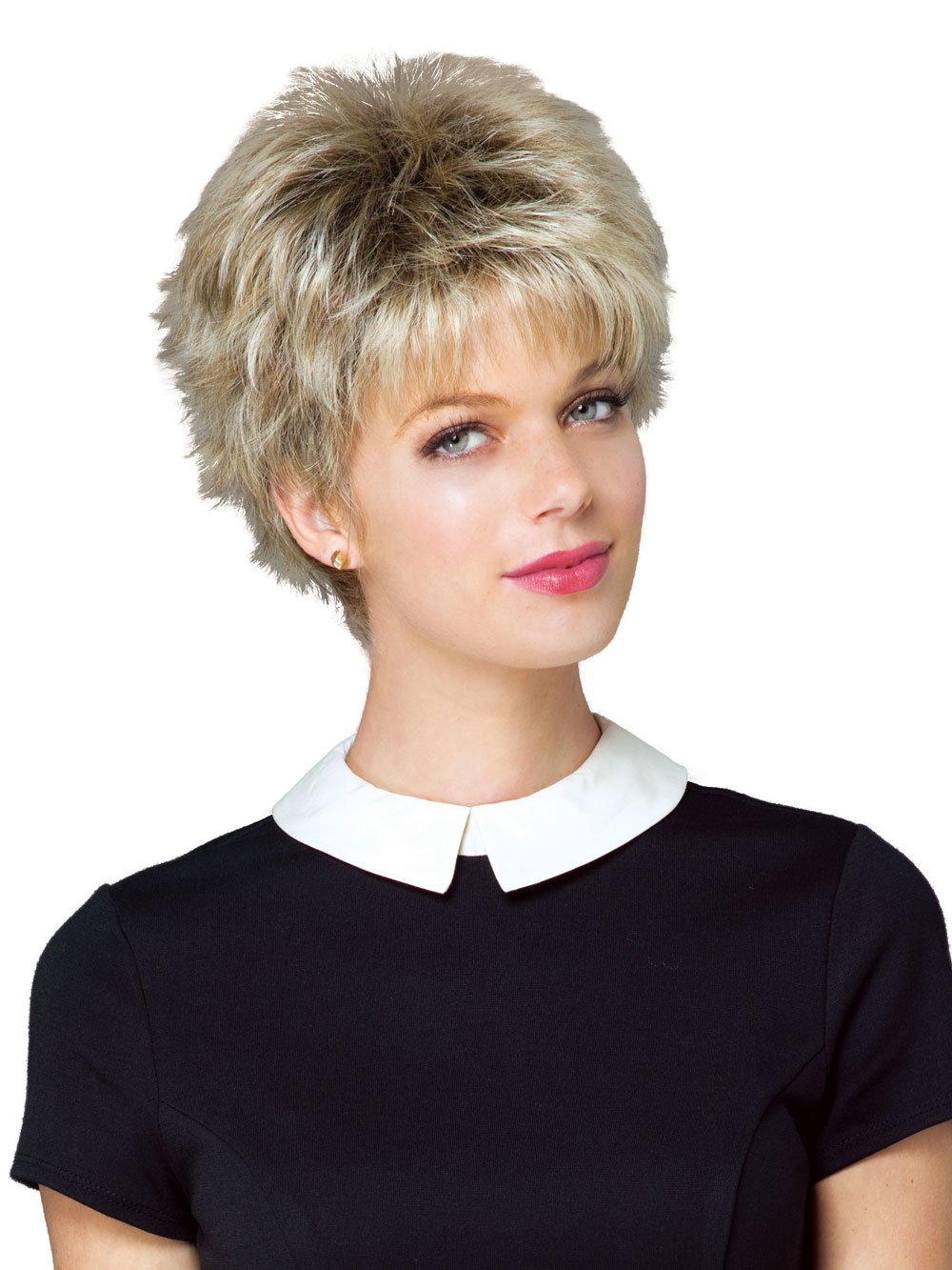 Lizzy Synthetic Wig by Rene of Paris in Auburn Sugar, Cap Size: Average, Length: Short