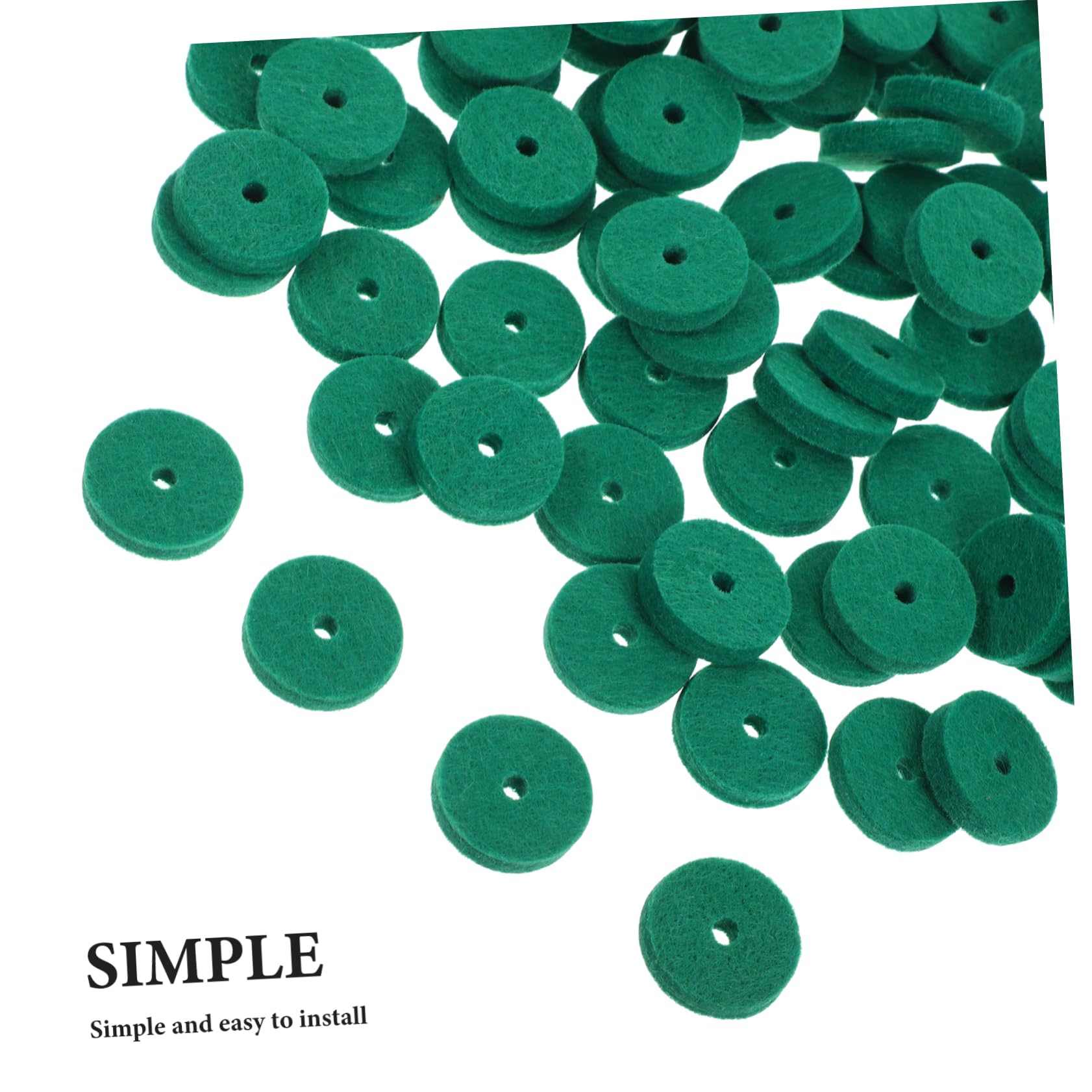 SHOWERORO Piano Repair Parts 90pcs Piano Keyboard Pad Felt Washers Keyboard Balance Washers Leveling