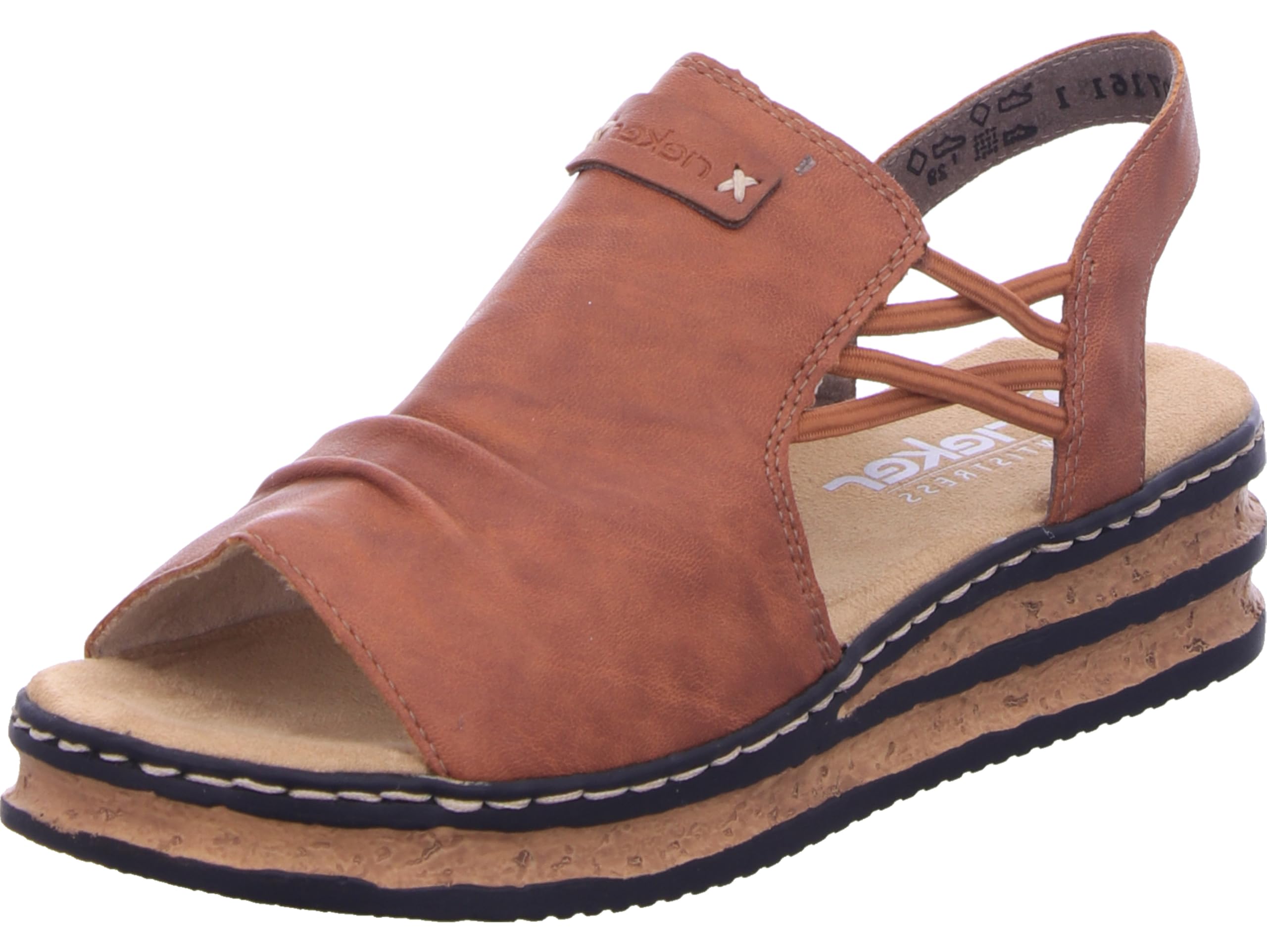 Rieker 62962, Women's Wedge Sandals, Brown, EU 39 - UK 6