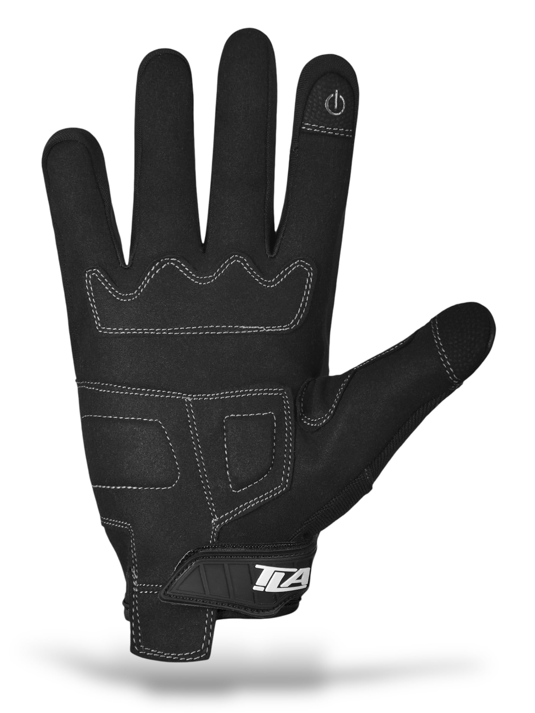 TLA RAM Guanti moto con protezioni nocche omologati CE, Taglie sino 5XL uomo e donna, Guanti da moto, scooter, quad, touchscreen, traspiranti, mezza stagione, alta protezione all'impatto