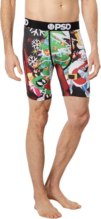 PSD Mens Looney Christmas Boxer Briefs, Multi, XL