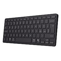 Trust Vira Tastiera Wireless Bluetooth Layout Italiano QWERTY, Tastiera Senza Filo Compatta, Scissor Switch, Batteria Ricaricabile per PC Laptop Mac, Windows iOS macOS Android, Nero